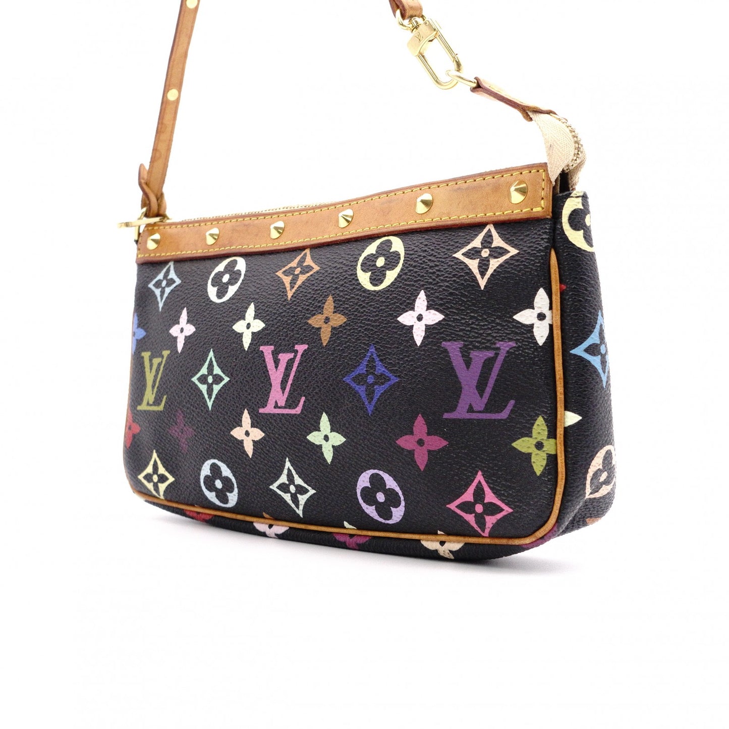 LOUIS VUITTON Monogram Multicolore Accessoires Pochette Shoulder Bag, Black