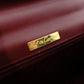 CARTIER Cartier Must Line Handbag, Leather, Bordeaux, Vintage, Simple