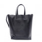 CELINE Small Vertical Cabas Handbag, Leather, Black, 2-Way