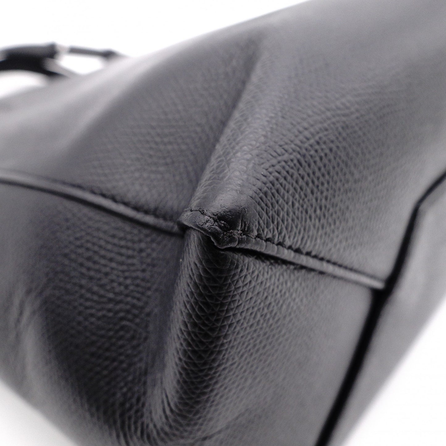 CELINE Small Vertical Cabas Handbag, Leather, Black, 2-Way