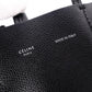 CELINE Small Vertical Cabas Handbag, Leather, Black, 2-Way