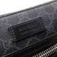 GUCCI GG Supreme Shoulder Bag, PVC/Leather, Grey, GG Logo, Men’s Crossbody Bag
