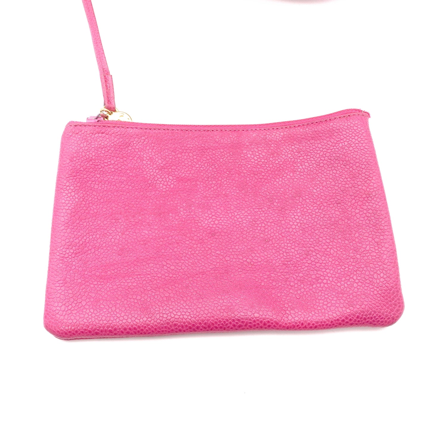 CHANEL Caviar Skin Bucket Bag, Shoulder Bag, Leather, Pink, Gold Hardware, Drawstring Bag