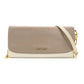 Miu Miu Chain Wallet Shoulder Bag Beige × Off-White Leather Logo 7-9-627