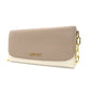 Miu Miu Chain Wallet Shoulder Bag Beige × Off-White Leather Logo 7-9-627