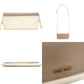 Miu Miu Chain Wallet Shoulder Bag Beige × Off-White Leather Logo 7-9-627