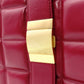 BOTTEGAVENETA Shoulder Bag, Leather, Bordeaux, Maroon, Gold Hardware, Single-Shoulder