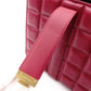 BOTTEGAVENETA Shoulder Bag, Leather, Bordeaux, Maroon, Gold Hardware, Single-Shoulder
