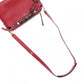 FENDI Zucca By the Way Handbag, Leather, Red, 2-way Crossbody Bag with Charm