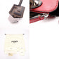 FENDI Zucca By the Way Handbag, Leather, Red, 2-way Crossbody Bag with Charm