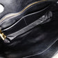 PRADA Handbag, Leather, Black, Saffiano Leather, 2-Way, Gold Hardware