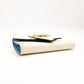 LOUIS VUITTON Pont Neuf Compact White Leather White LV Logo Gold Hardware R8020159
