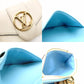 LOUIS VUITTON Pont Neuf Compact White Leather White LV Logo Gold Hardware R8020159