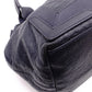 BALENCIAGA Navy Cabas Handbag, Leather, Navy, Logo Tote Bag