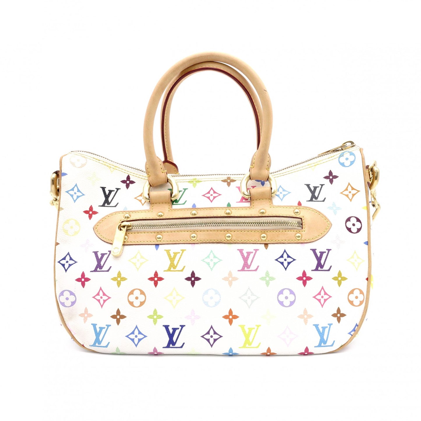 LOUIS VUITTON Rita Monogram Multicolor Tote Bag, PVC, Multicolor, 2-Way, White