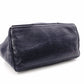 BALENCIAGA Navy Cabas Handbag, Leather, Navy, Logo Tote Bag