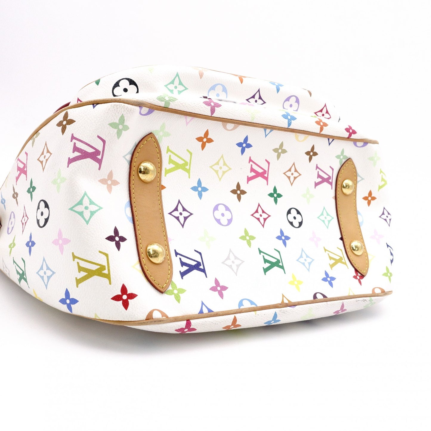 LOUIS VUITTON Rita Monogram Multicolor Tote Bag, PVC, Multicolor, 2-Way, White