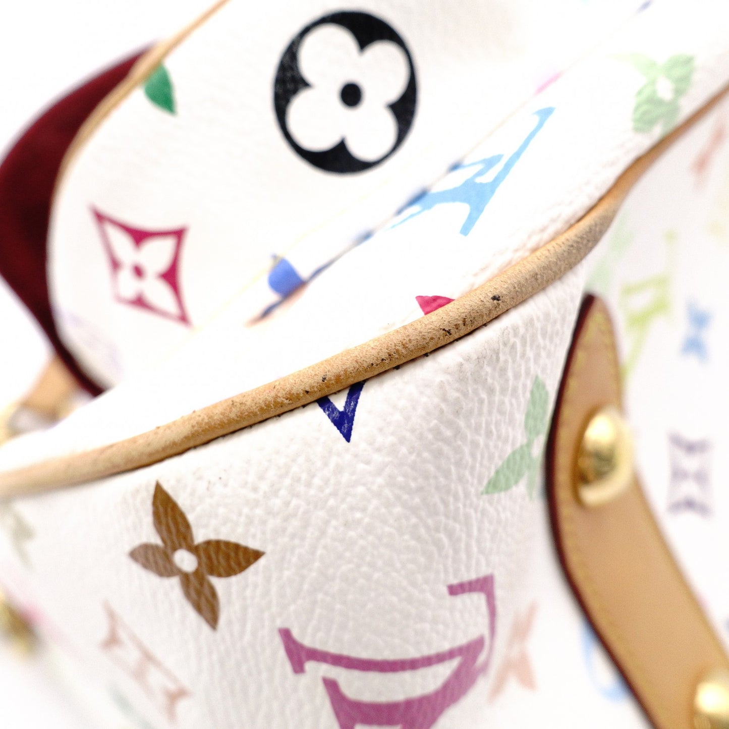LOUIS VUITTON Rita Monogram Multicolor Tote Bag, PVC, Multicolor, 2-Way, White