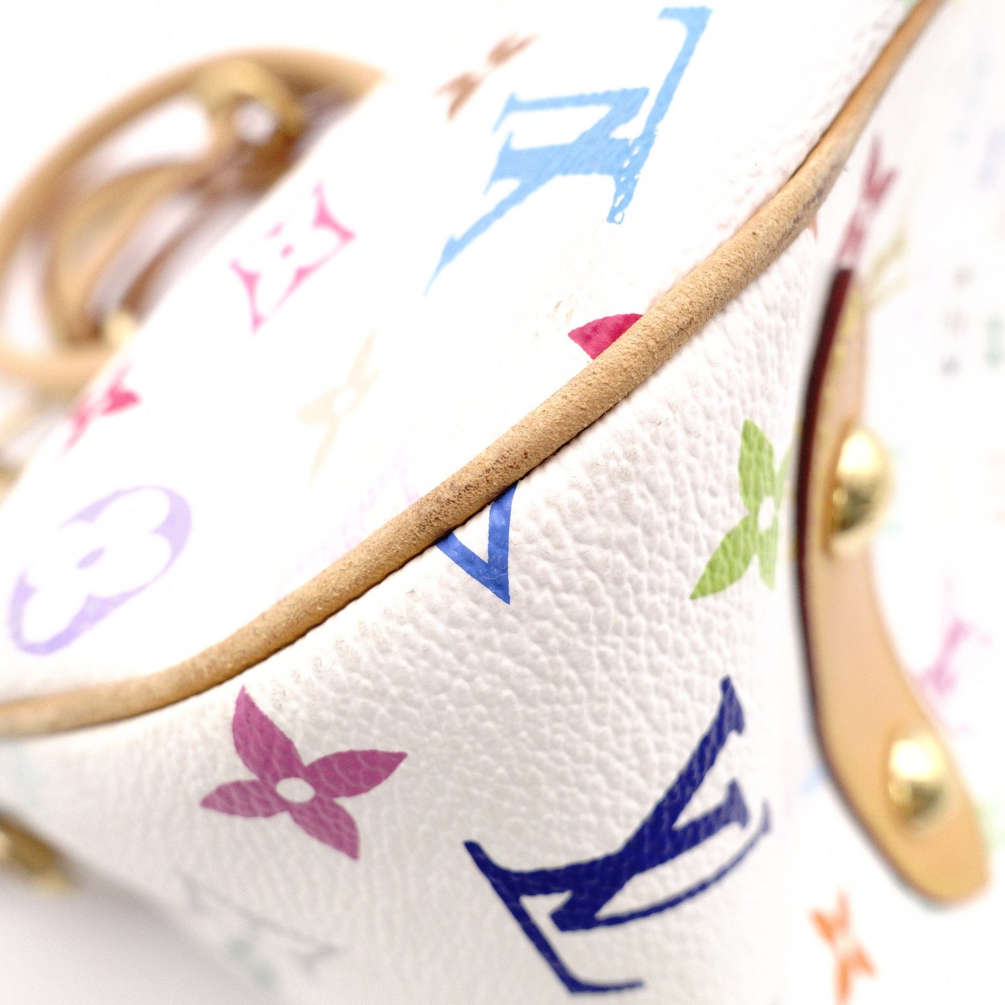 LOUIS VUITTON Rita Monogram Multicolor Tote Bag, PVC, Multicolor, 2-Way, White