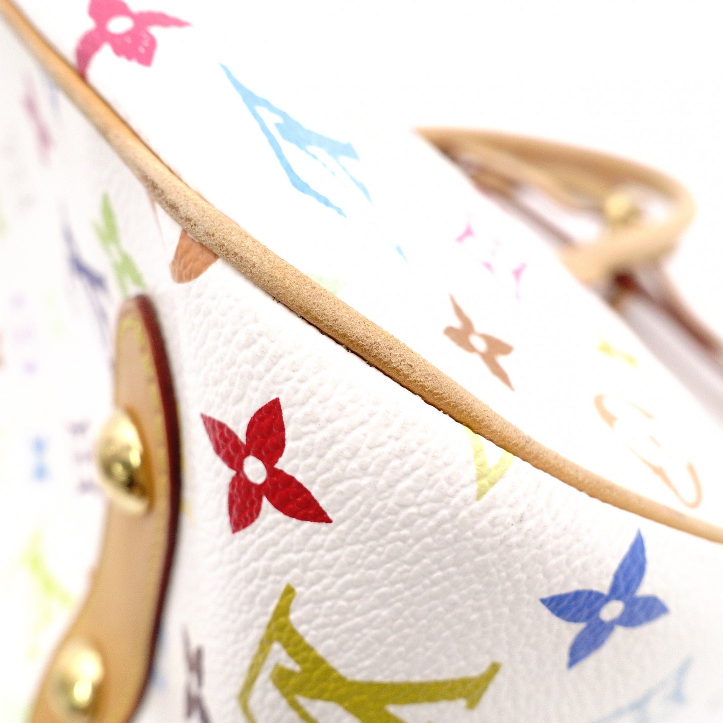 LOUIS VUITTON Rita Monogram Multicolor Tote Bag, PVC, Multicolor, 2-Way, White