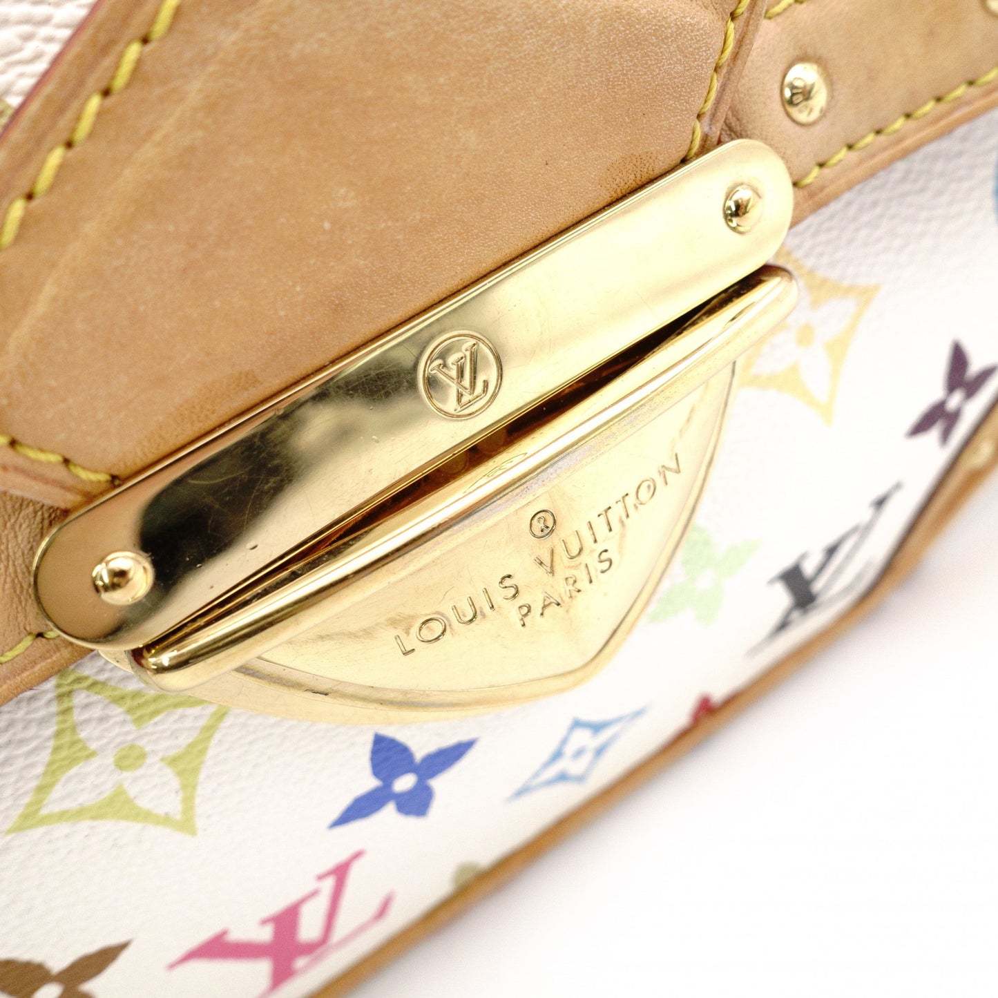 LOUIS VUITTON Rita Monogram Multicolor Tote Bag, PVC, Multicolor, 2-Way, White