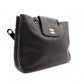 CHANEL Caviar Skin Chain Tote Bag Supermodel Shoulder Bag Leather Black Gold Hardware