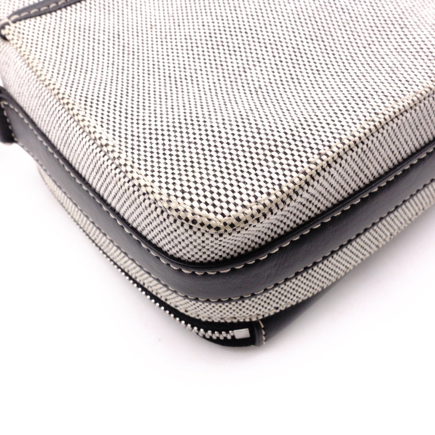 BURBERRY Horseferry Print Shoulder Bag, Canvas/Leather, Beige x Black, Crossbody