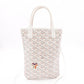 GOYARD Poitiers Clairvoix Shoulder Bag, PVC/Leather, White, 2-Way Crossbody