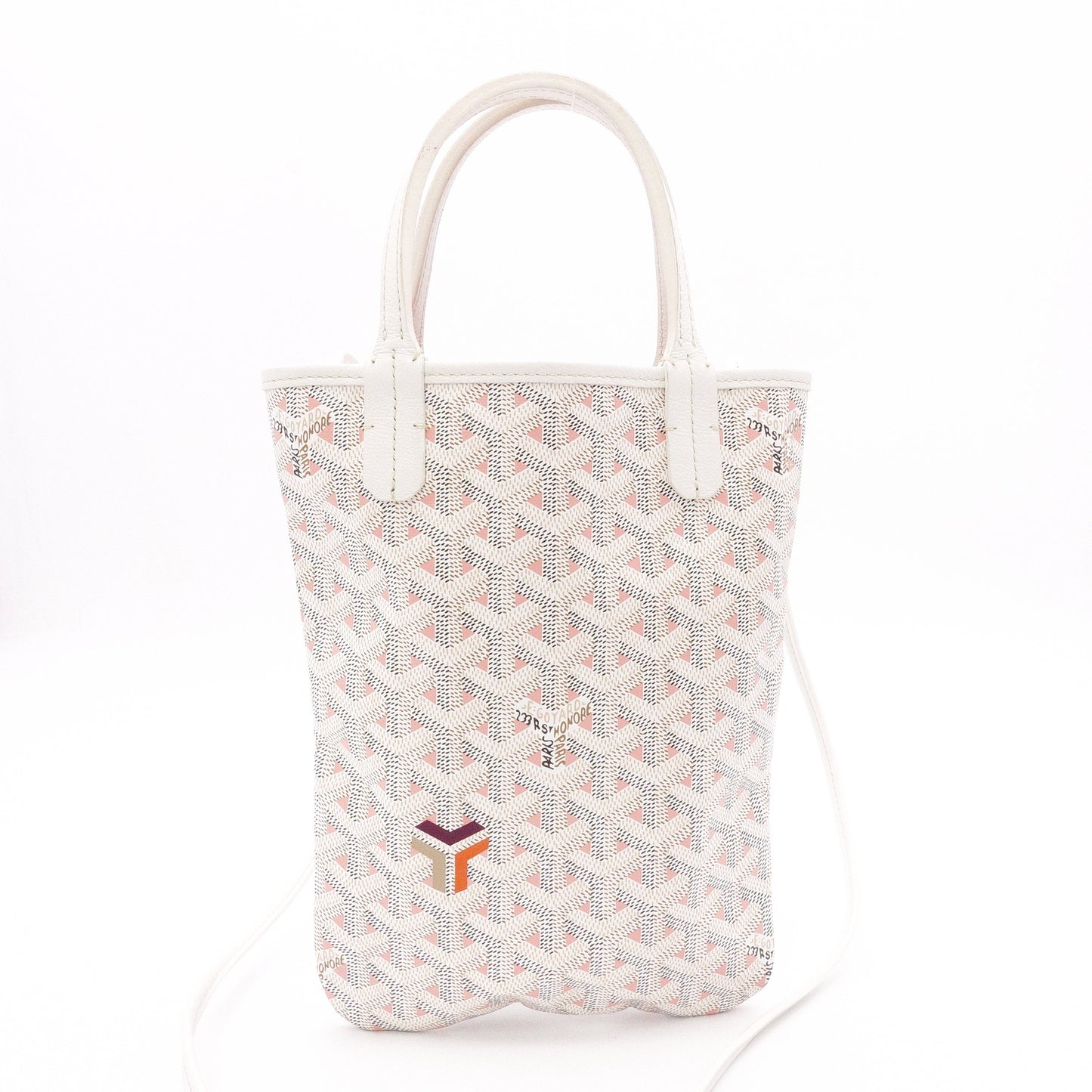 GOYARD Poitiers Clairvoix Shoulder Bag, PVC/Leather, White, 2-Way Crossbody