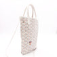 GOYARD Poitiers Clairvoix Shoulder Bag, PVC/Leather, White, 2-Way Crossbody
