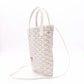 GOYARD Poitiers Clairvoix Shoulder Bag, PVC/Leather, White, 2-Way Crossbody