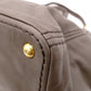 PRADA BN2103 Tote Bag, Leather, Grey, 2-way Shoulder Bag, Gold Hardware