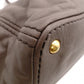 PRADA BN2103 Tote Bag, Leather, Grey, 2-way Shoulder Bag, Gold Hardware