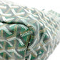 GOYARD Saint Louis PM Tote Bag, PVC and Leather, Green, with Pouch