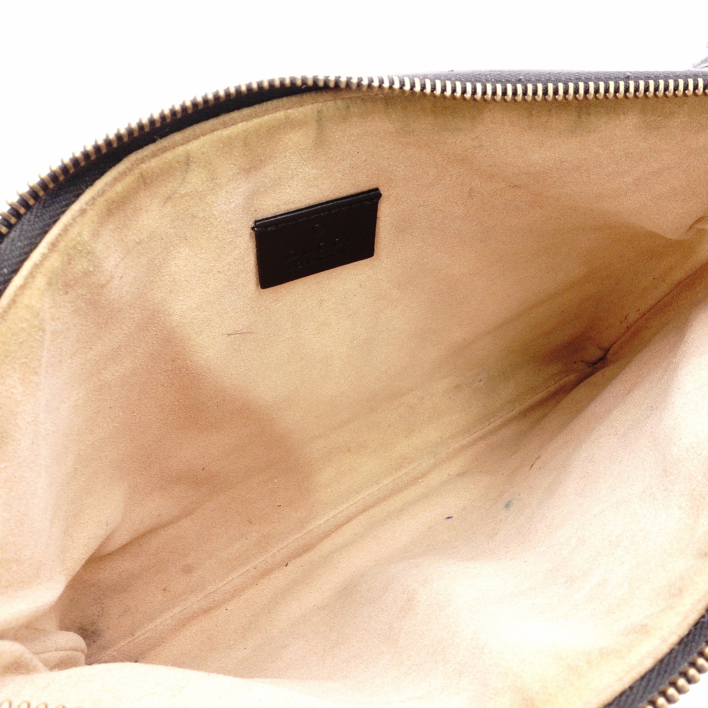 GUCCI GG Marmont Clutch Bag, Leather, Black, GG Logo, Gold Hardware, Comes with Box and Pouch