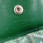 GOYARD Saint Louis PM Tote Bag, PVC and Leather, Green, with Pouch