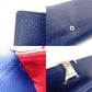 LOUIS VUITTON Taurillon Capucines Long Wallet Navy Blue Leather LV Logo Silver Hardware R801902