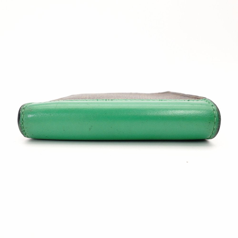 LOUIS VUITTON Monogram Multiple Macassar Wallet Brown x Green Men's Mini Wallet R801577