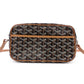 GOYARD Cup Vert Shoulder Bag, PVC/Leather, Black, Crossbody