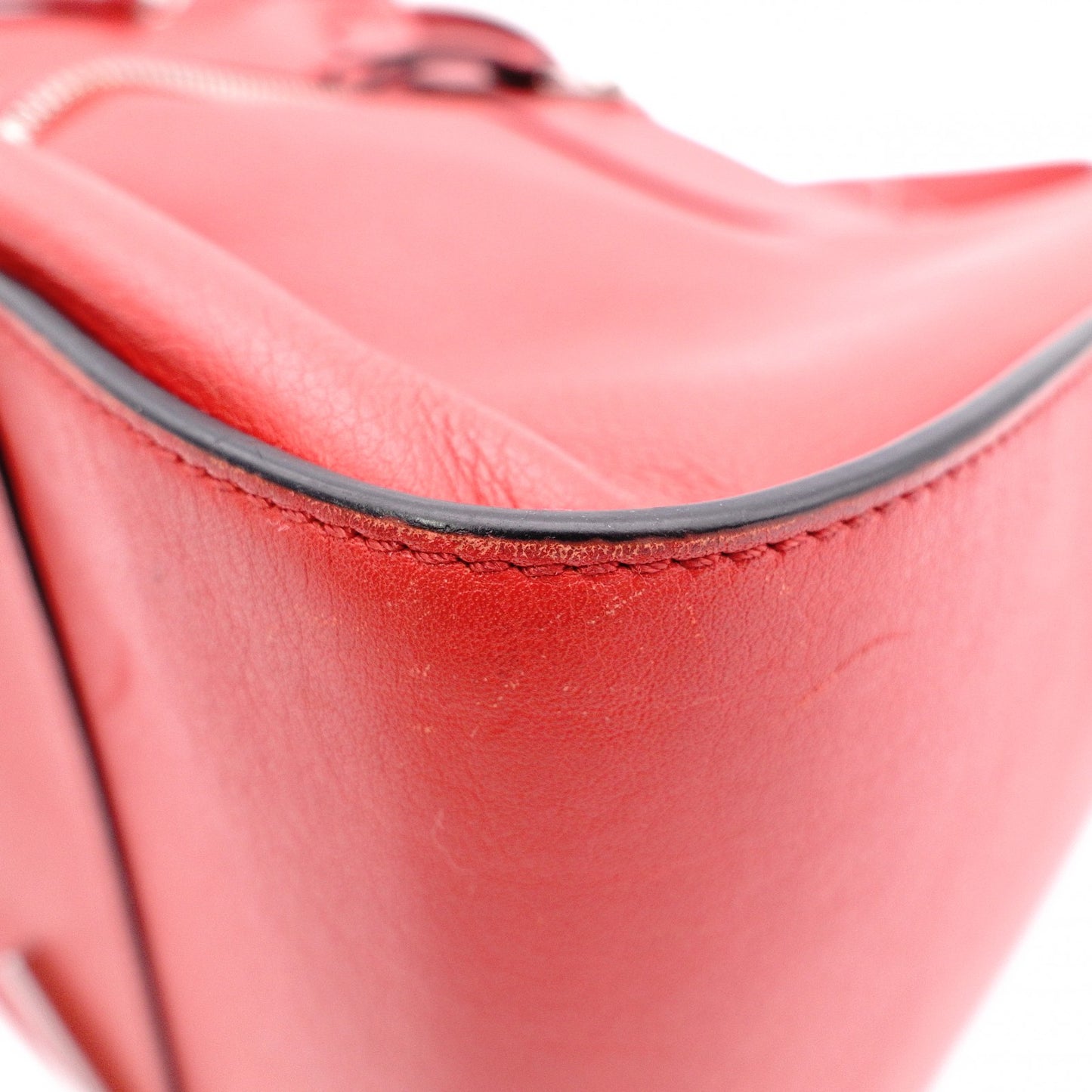 LOEWE Hammock Handbag, Medium, Leather, Red, 2-Way