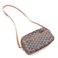 GOYARD Cup Vert Shoulder Bag, PVC/Leather, Black, Crossbody