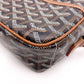 GOYARD Cup Vert Shoulder Bag, PVC/Leather, Black, Crossbody