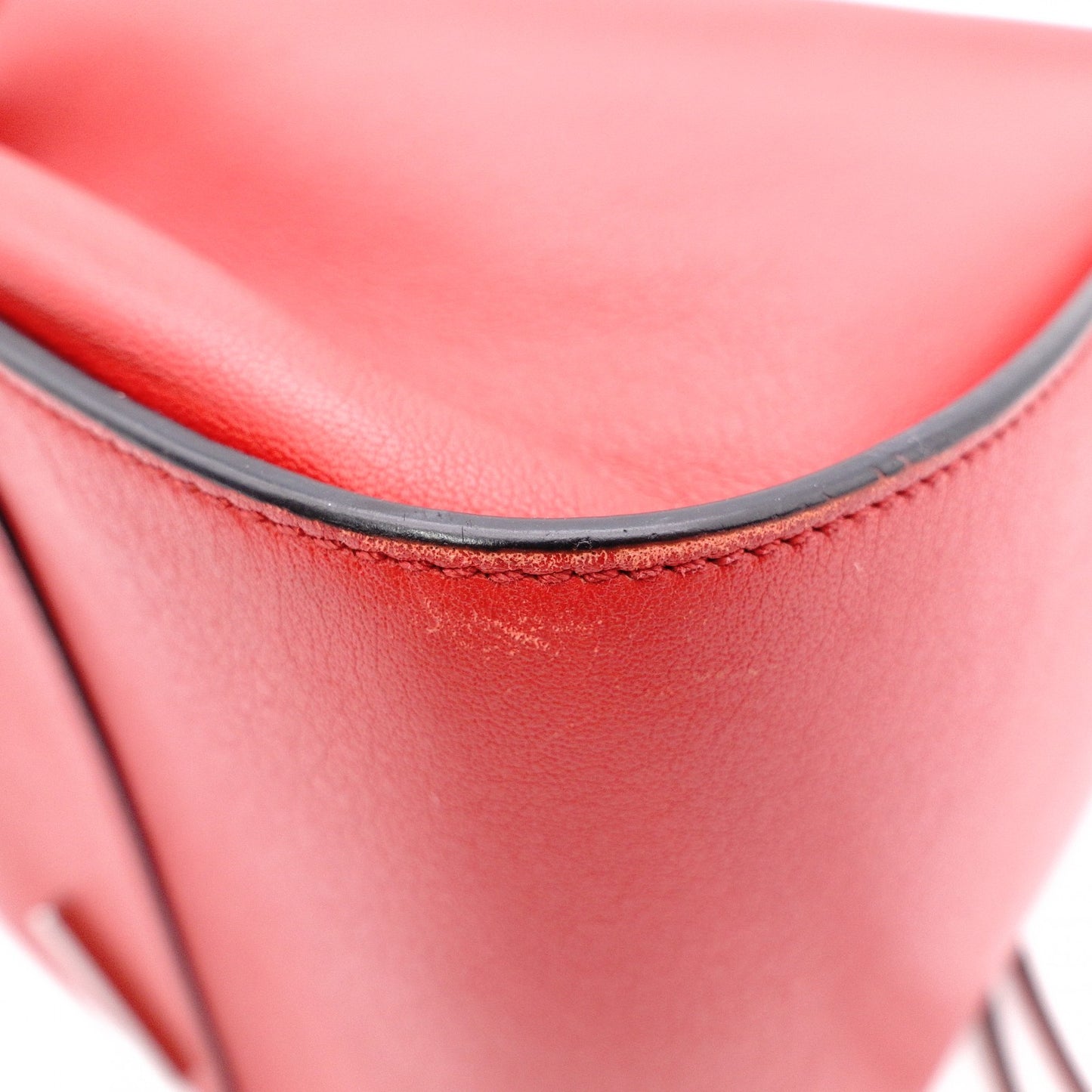 LOEWE Hammock Handbag, Medium, Leather, Red, 2-Way