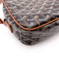 GOYARD Cup Vert Shoulder Bag, PVC/Leather, Black, Crossbody
