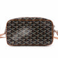 GOYARD Cup Vert Shoulder Bag, PVC/Leather, Black, Crossbody