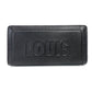 LOUIS VUITTON Portefeuille Braza Black Leather Black Long Wallet Logo Men's R8020020