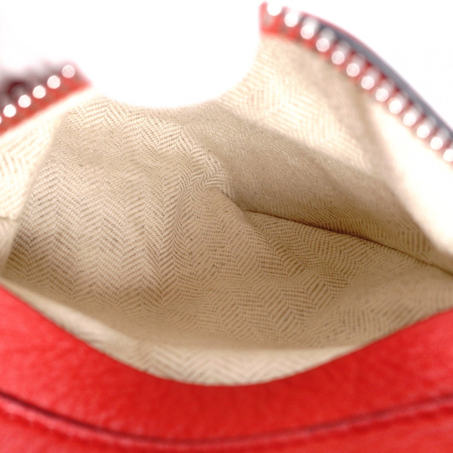 LOEWE Hammock Handbag, Medium, Leather, Red, 2-Way