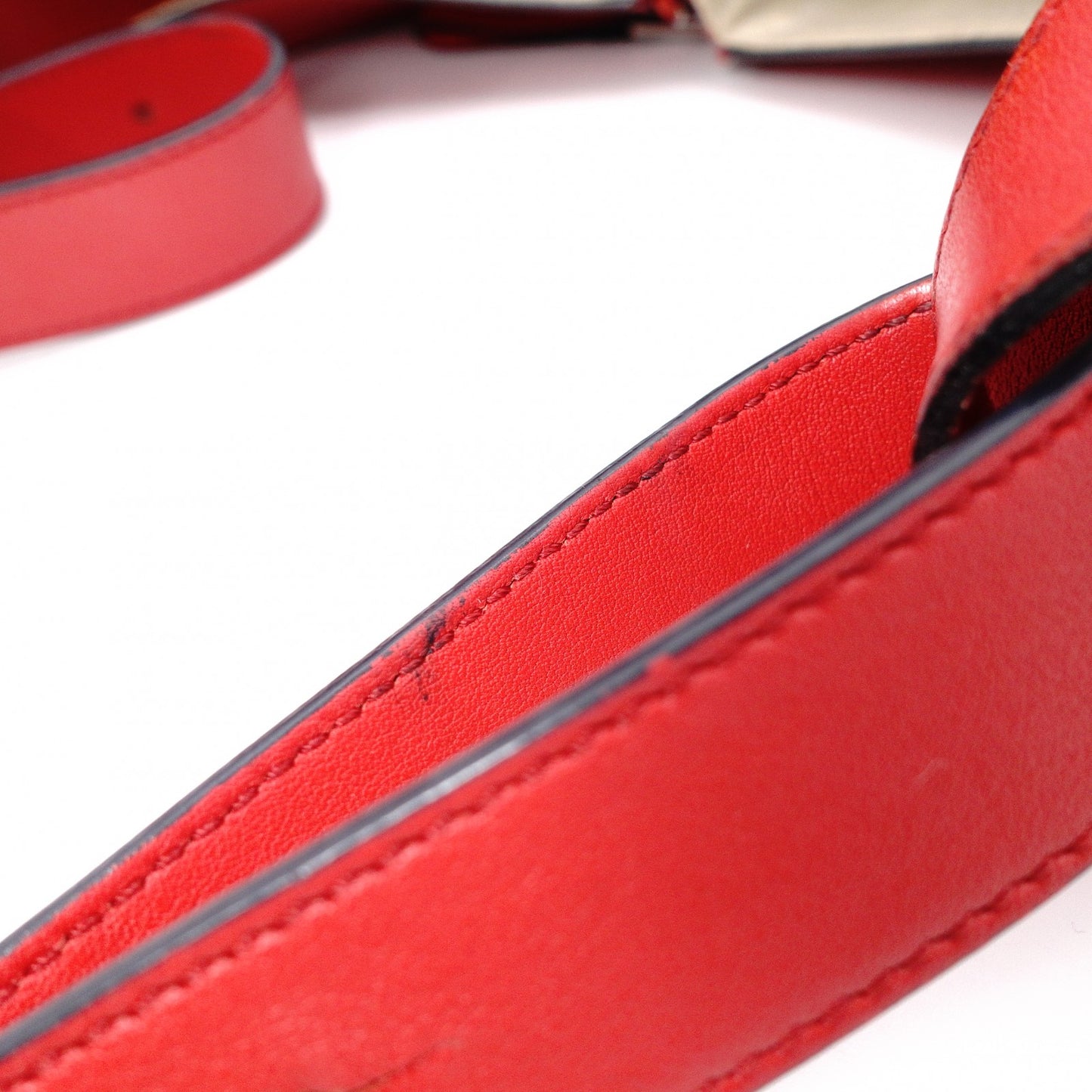 LOEWE Hammock Handbag, Medium, Leather, Red, 2-Way