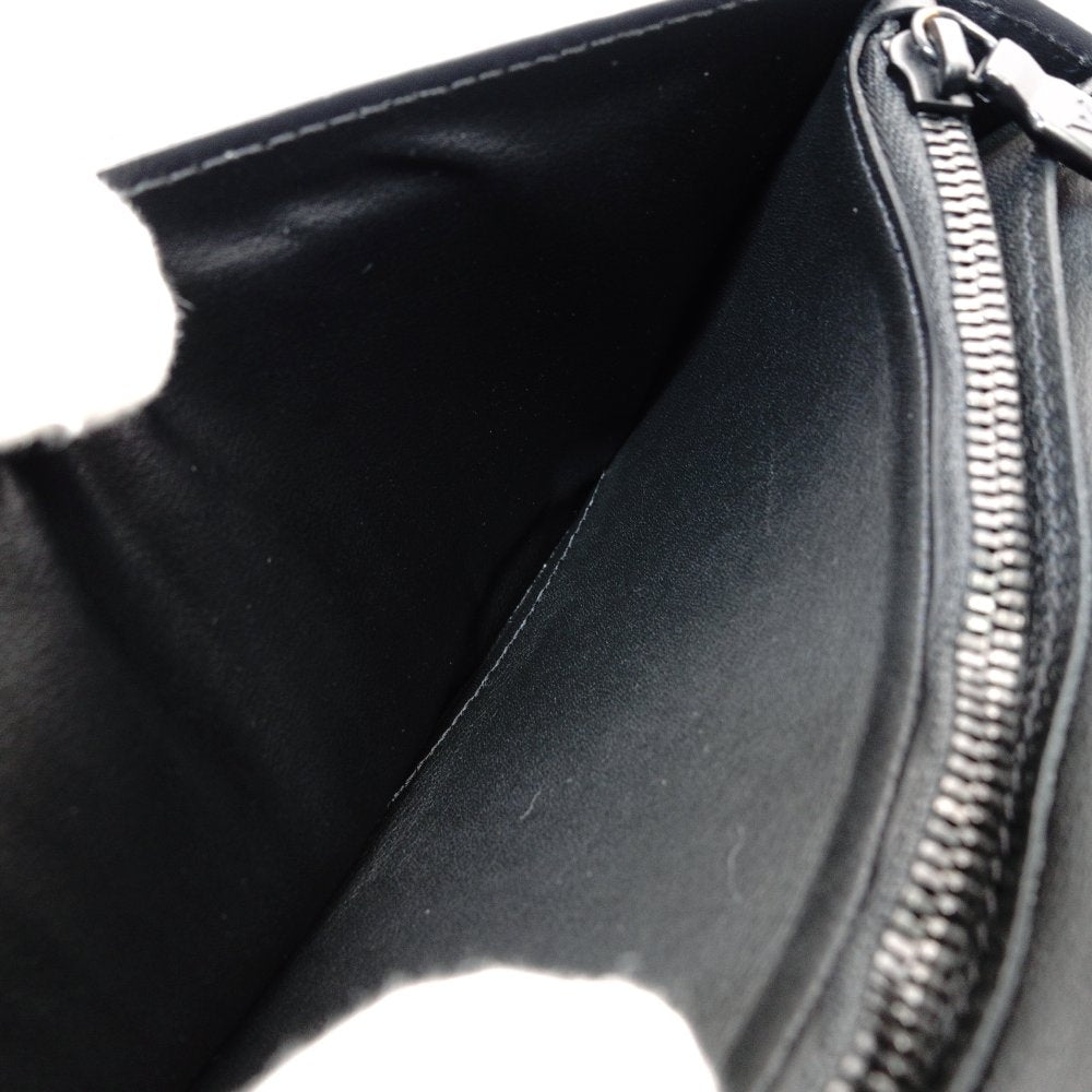 LOUIS VUITTON Portefeuille Braza Black Leather Black Long Wallet Logo Men's R8020020