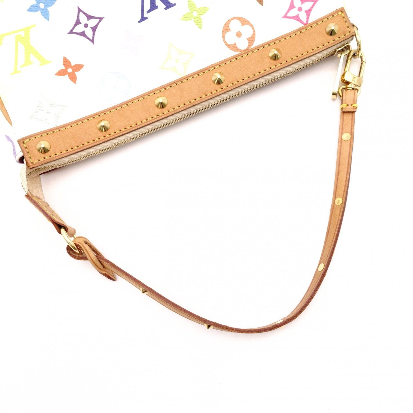 Louis Vuitton Pochette Accessoires Monogram Multicolore Shoulder Bag, White